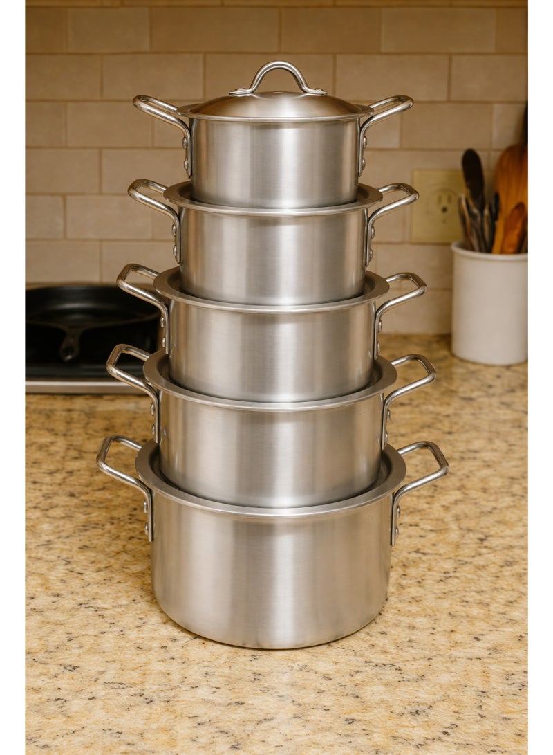 متجر 7 طقم قدور ألمنيوم باكستاني فاخر – متانة عالية وجودة مميزة - Image 5